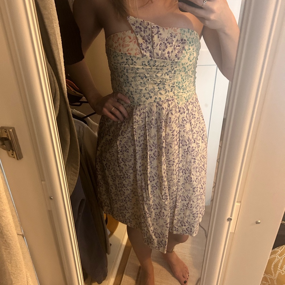SEE BY CHLOE Floral Strapless Dress